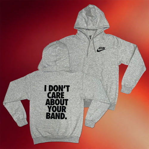 Kevin Devine Merch 2026 I Don't Care About Your Band Hoodie Gift Ideas For Music Lovers