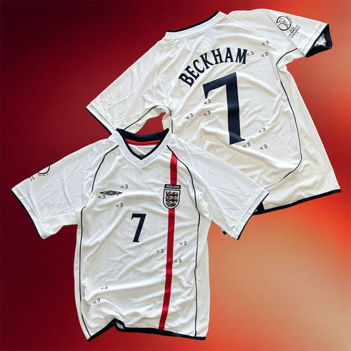 Artificial Fever Merch 2026 David Beckham #7 England World Cup Jersey Gift For Football Fans