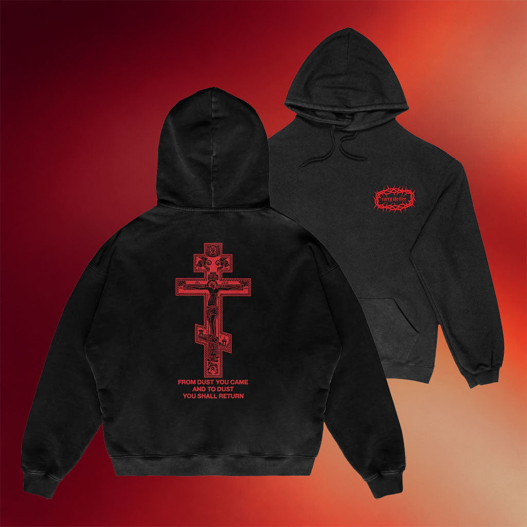 Carry The Fire Merch 2026 Cross Hoodie Christian Hoodie Gift Ideas For Friends