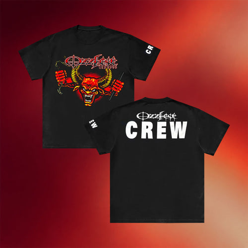Ozzy Osbourne Merch 2026 Ozzfest Crew T-Shirt Ozzy Osbourne Shirt Gift For Music Fans