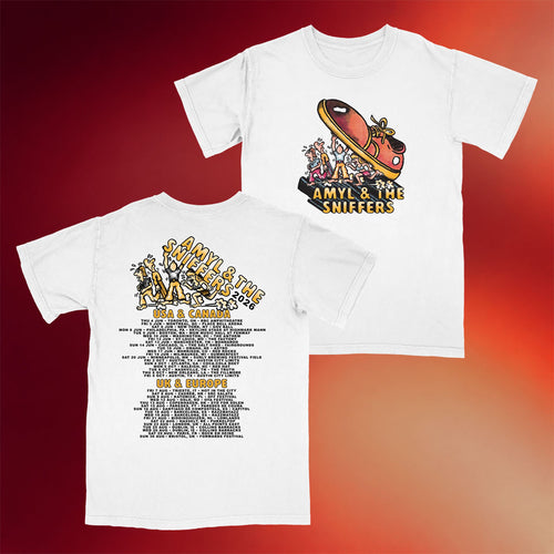 Amyl And The Sniffers Merch Cartoon 2026 Tour T-Shirt Best Gift For Rock Fans