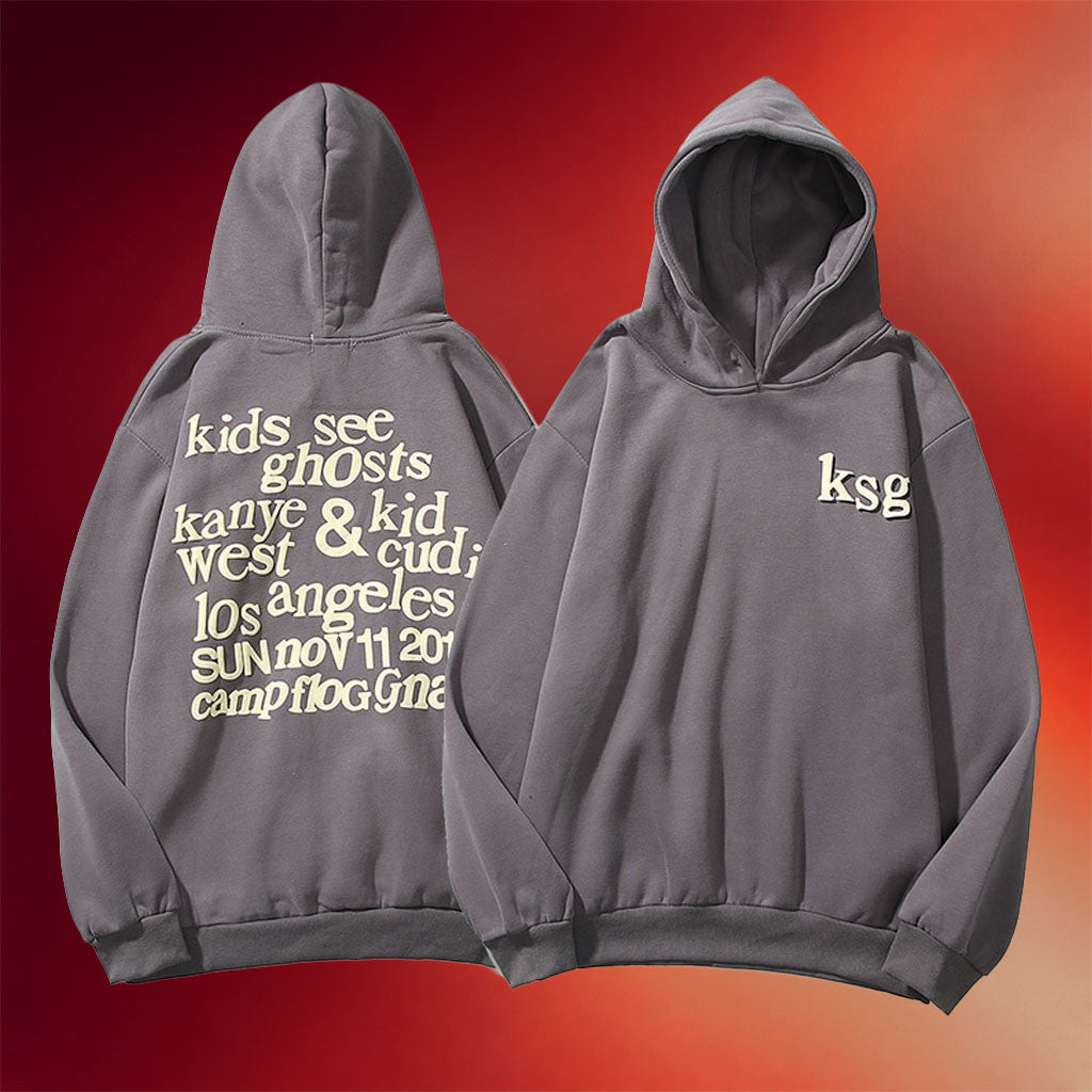 Kanye West Merch Kanye West Kids See Ghosts Letter Hoodie Birthday Present For Husband