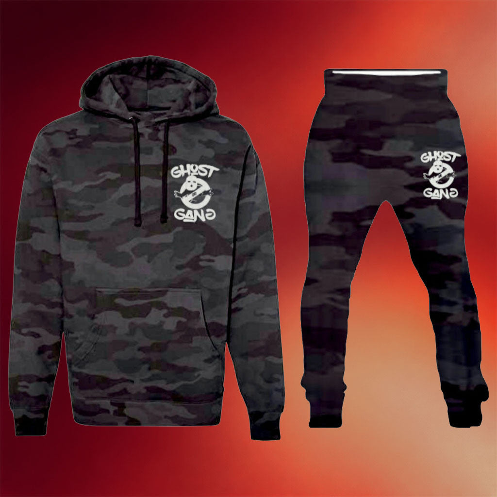 Ghost Gang Merch Camo Reflector Ghost Gang Hoodie And Sweatpants Birthday Present For Him