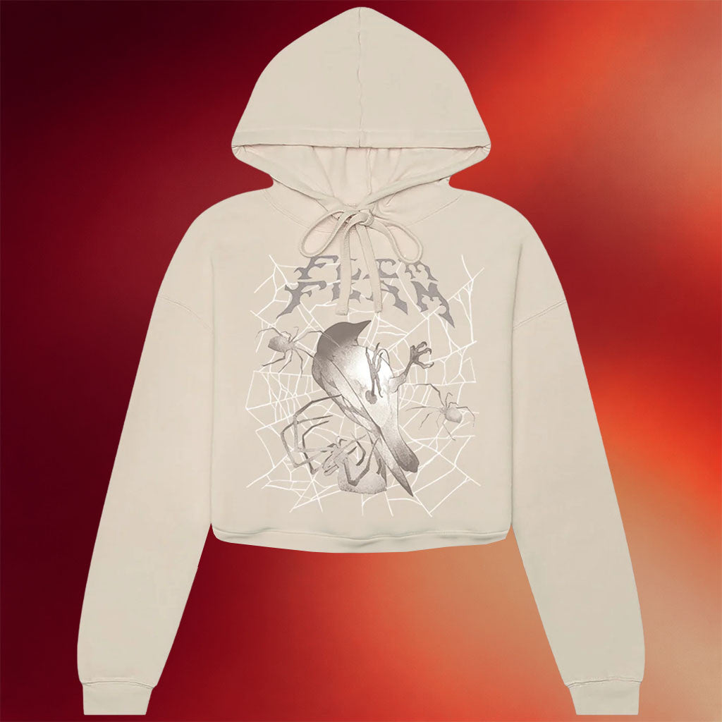 Flim Flam Merch Bird Web Cropped Hoodie Birthday Gift Ideas For Her
