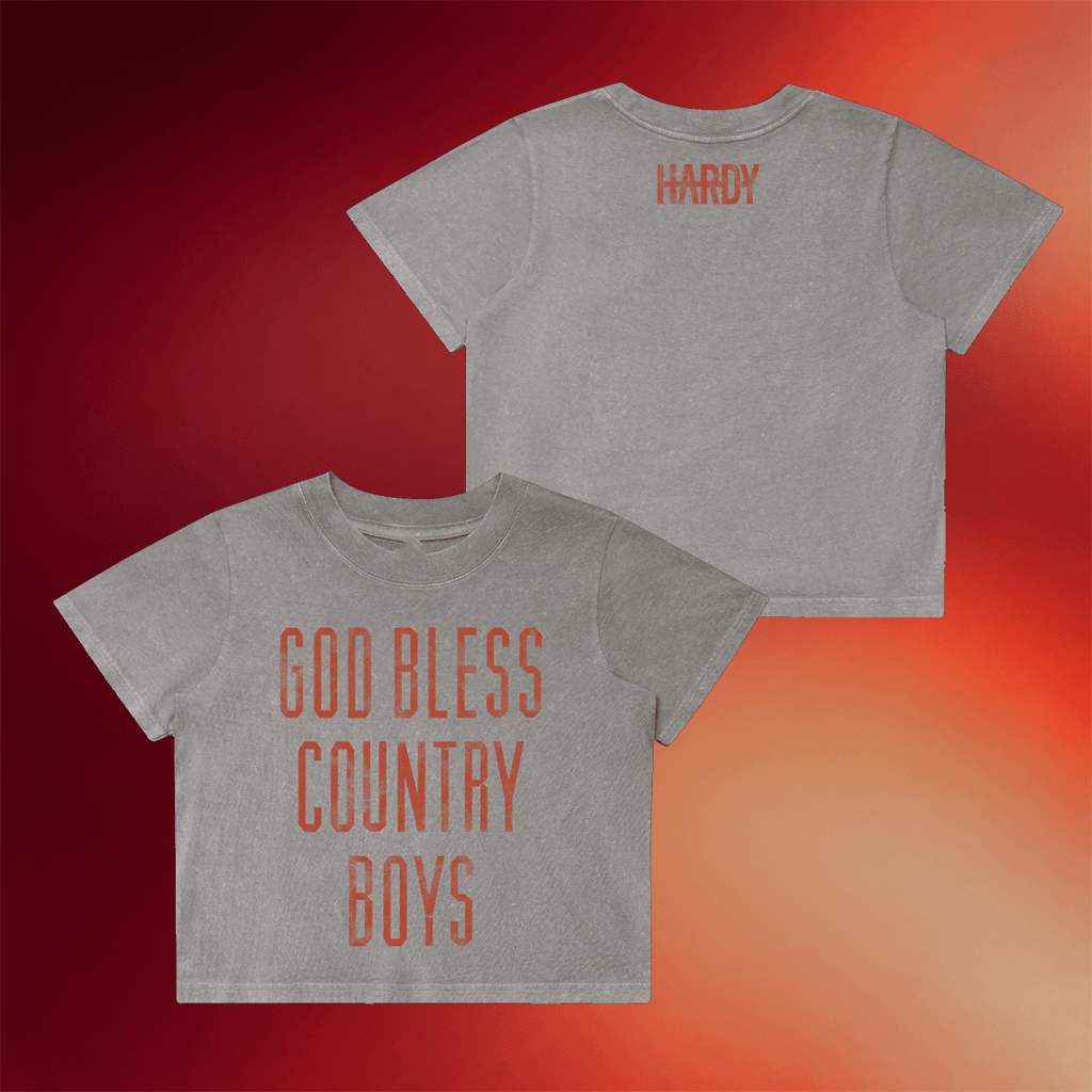 Hardy Merch God Bless Country Boys Cropped T-Shirt Hardy Shirt Gifts For Sister