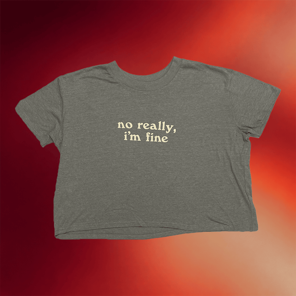 The Spill Canvas Merch 2026 No Really I'm Fine Cropped T-Shirt Gifts For Rock Enthusiasts