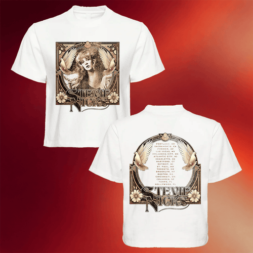 Stevie Nicks Merch Stevie Nicks Tour 2025 Terracotta Doves Cropped T-Shirt Gifts For Besties