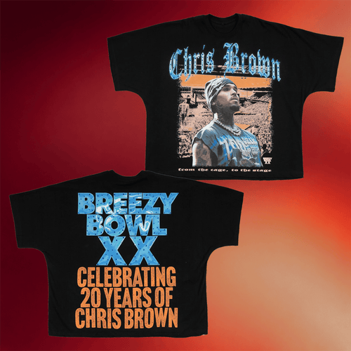 Chris Brown Merch Cage To Stage Cropped Shirt Breezy Bowl Merch Gifts For Music Lovers