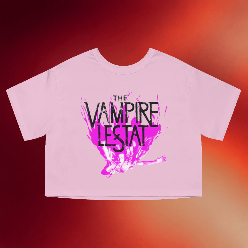 AMC Merch 2026 The Vampire Lestat Crowd Fire Champion Cropped T-Shirt Gifts For Her