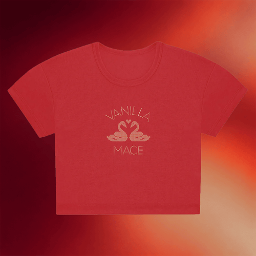 Vanilla Mace Merch 2026 Swans Couple Cropped Shirt Best Gifts For Her