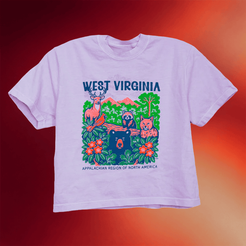 Kin Ship Goods Merch Forest Friends Cropped T-Shirt Appalachian Region Of North America Shirt