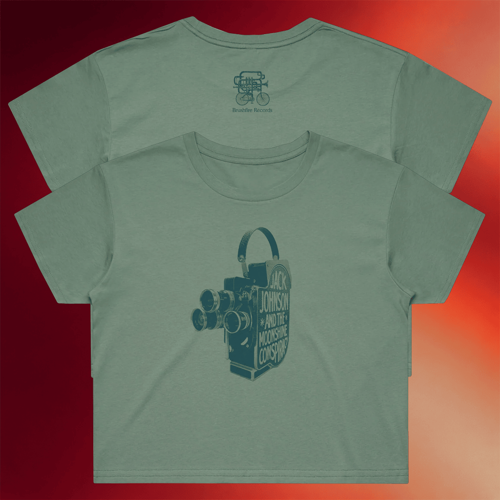 Jack Johnson Merch Bolex Camera Cropped T-Shirt Gifts For Music Fans