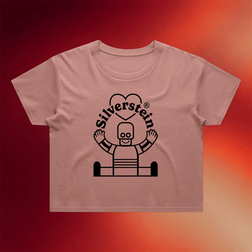Silverstein Merch Robot Love Cropped T-Shirt Birthday Gift For Band Fans