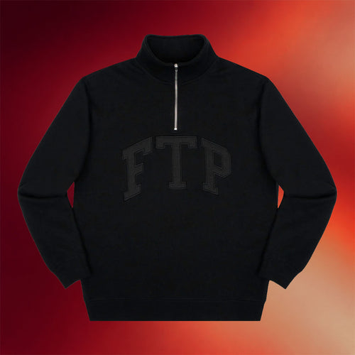 FTP Merch 2026 Arch Quarter Zip Sweatshirt Black FTP Apparel Gift Ideas For Husband