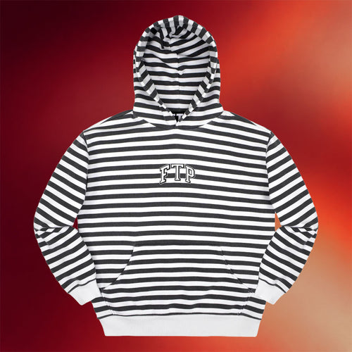 FTP Merch 2026 Striped Arch Logo Hoodie White FTP Hoodie Unique Gift For My Wife