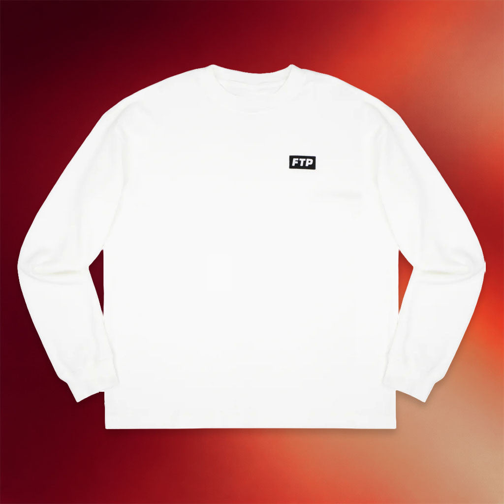 FTP Merch 2026 Logo White Long Sleeve Shirt FTP Apparel Birthday Present For Husband