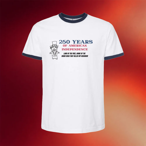 Goobsmooch Merch 2026 250 Years Of American Independence T-Shirt Land Of The Free Ringer Shirt