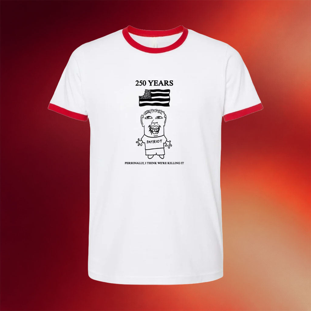 Goobsmooch Merch 2026 250th Anniversary Ringer T-Shirt Patriotic Gift Ideas