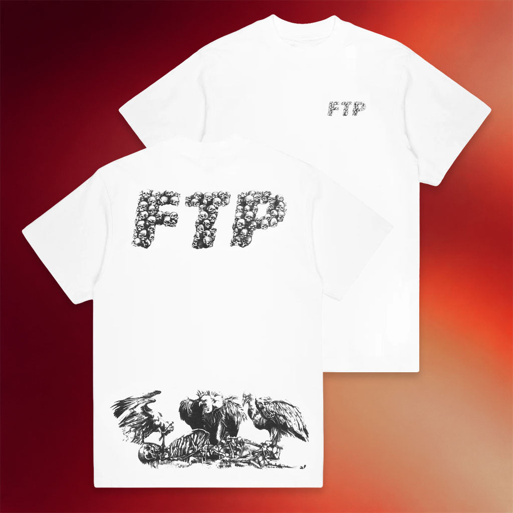 FTP Merch 2026 Skulls Logo T-Shirt White FTP Shirt Gift Ideas For Dudes