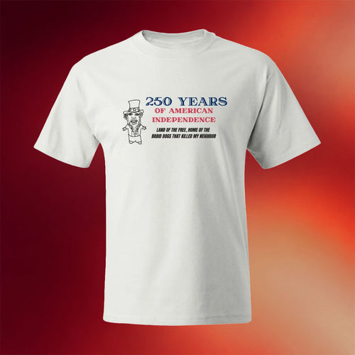 Goobsmooch Merch 2026 250 Years Of American Independence T-Shirt Land Of The Free Shirt