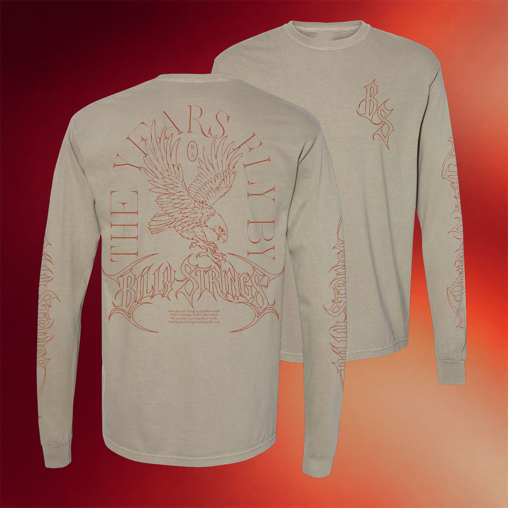 Billy Strings Merch The Years Fly By Long Sleeve T-Shirt Billy Strings Shirt Gifts For Fans