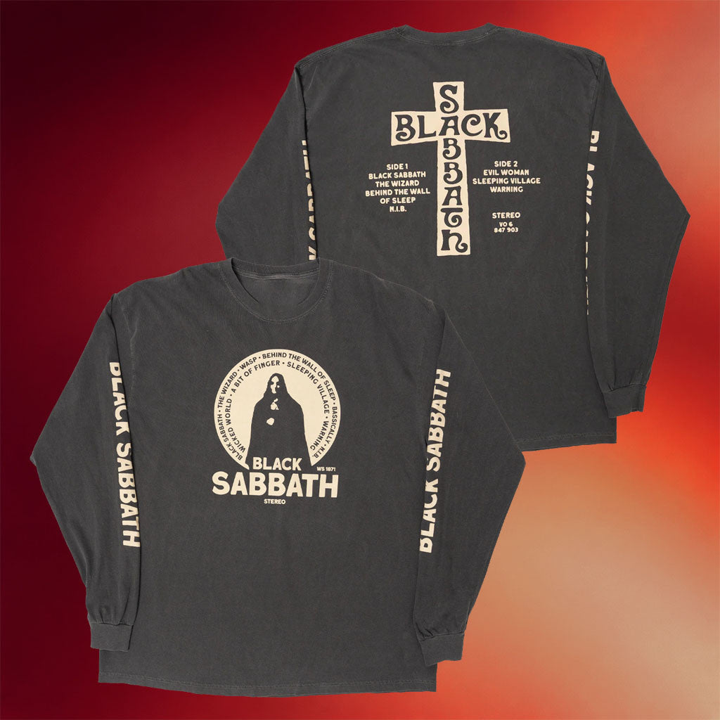 Black Sabbath Merch 2026 Self Titled Track List Long Sleeve Shirt Gifts Ideas For Music Lovers