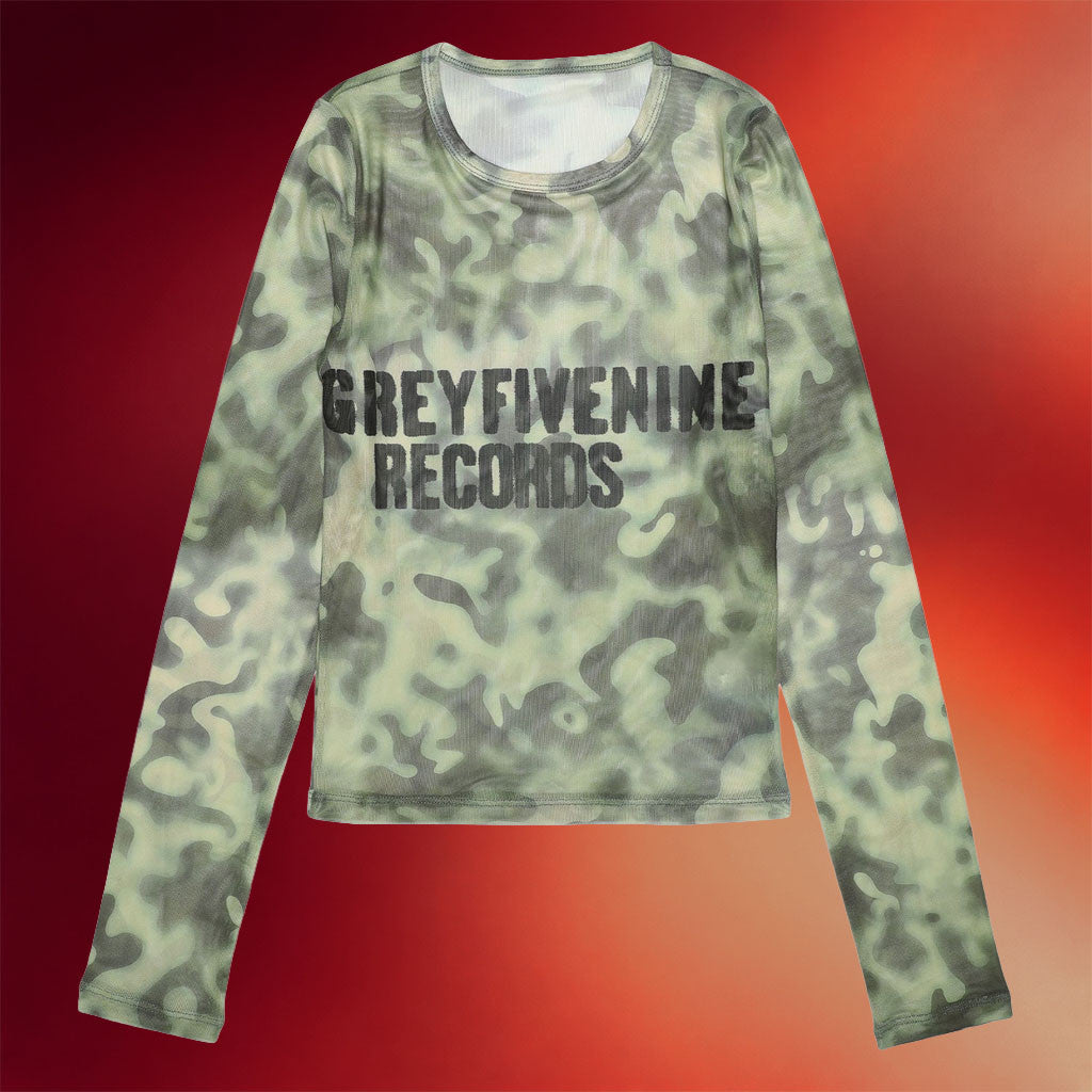 G59 Merch 2026 Stencil Camo Long Sleeve Shirt Grey Five Nine Merch Gifts For Wife