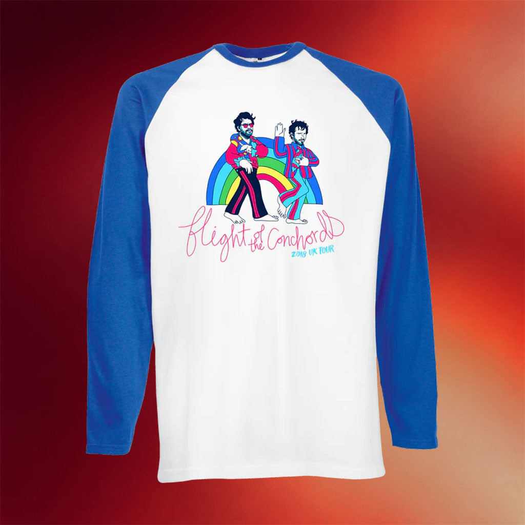 Flight Of The Conchords Merch Rainbow Long Sleeve Shirt Gifts For Musical Duo Fans