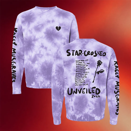 Kacey Musgraves Merch Starcrossed Unveiled Tour Tie Dye Long Sleeve Shirt Gifts For Music Fans