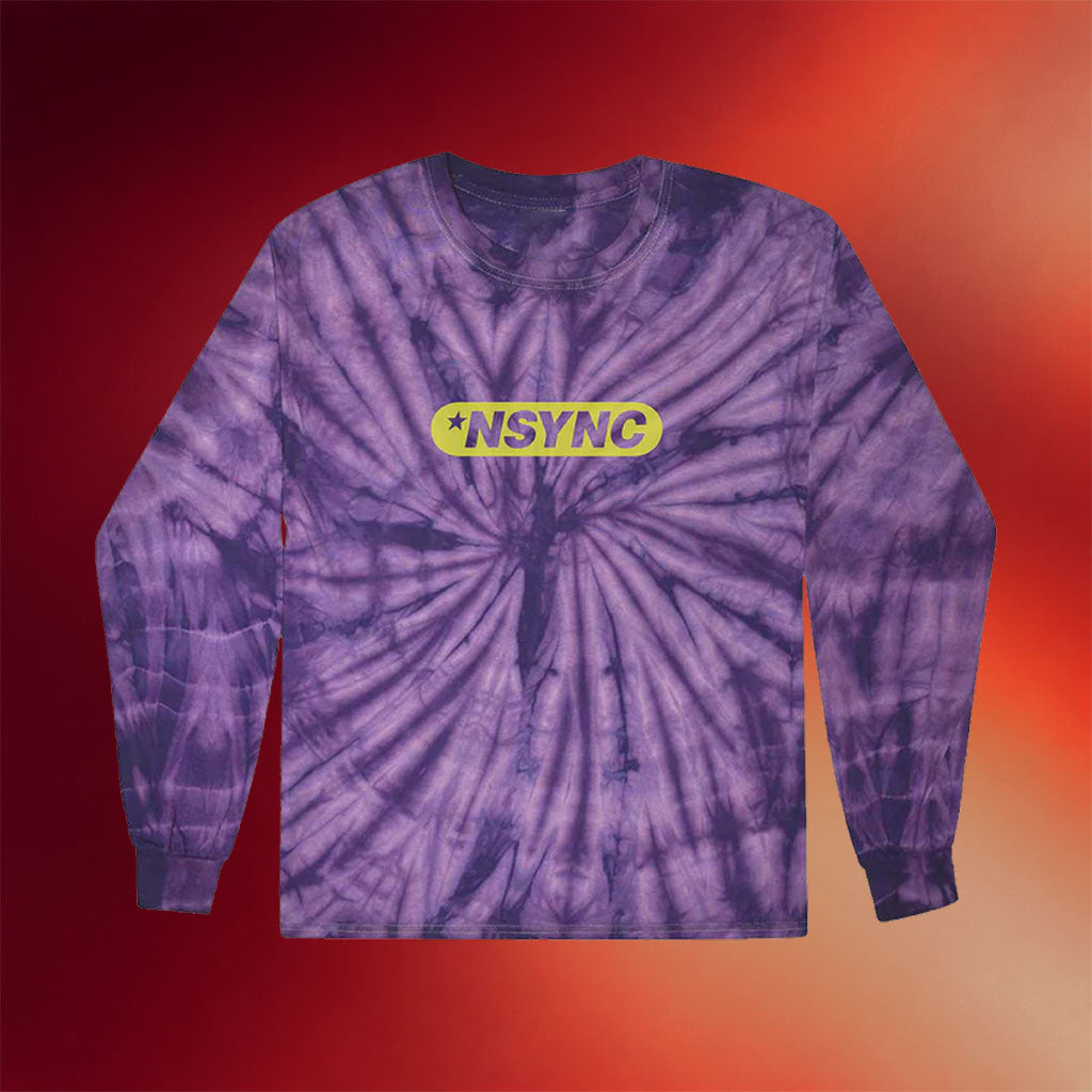 NSYNC Merch 2026 Logo Tie Dye Long Sleeve Shirt NSYNC Band Shirts Presents For Music Lovers