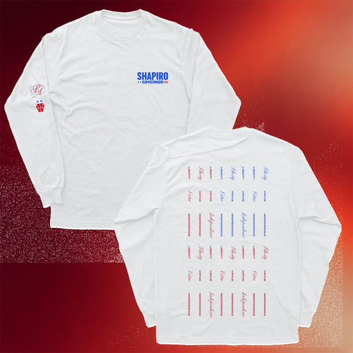 Josh Shapiro Merch Liberty Independence Virtue Long Sleeve T-Shirt Fan Apparel Gifts For Dad