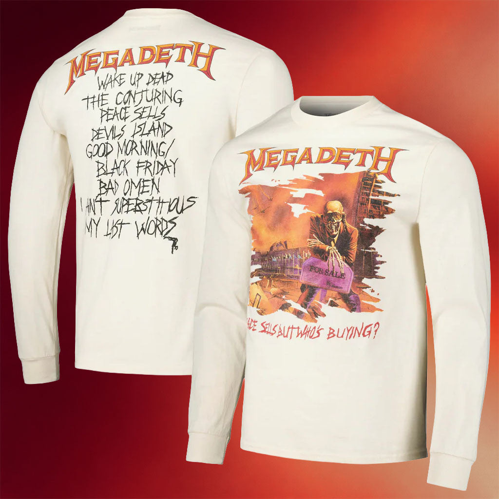 Megadeth Merch Megadeth Peace Sells But Who's Buying Long Sleeve T-Shirt Gift For Fans