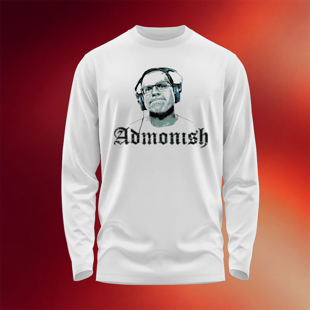Crowder Merch Admonish Long Sleeve Shirt White Unique Gifts For Friends