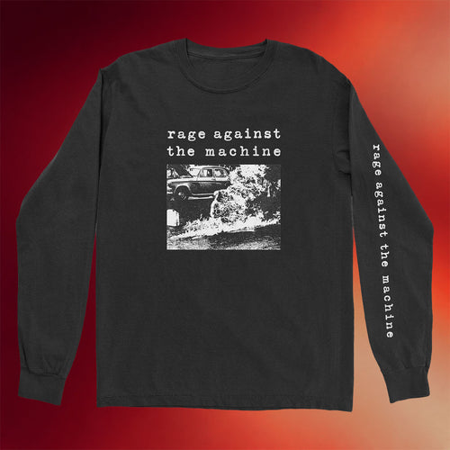 Rage Against The Machine Merch Self Immolation Long Sleeve T-Shirt Best Gifts For Rock Lovers