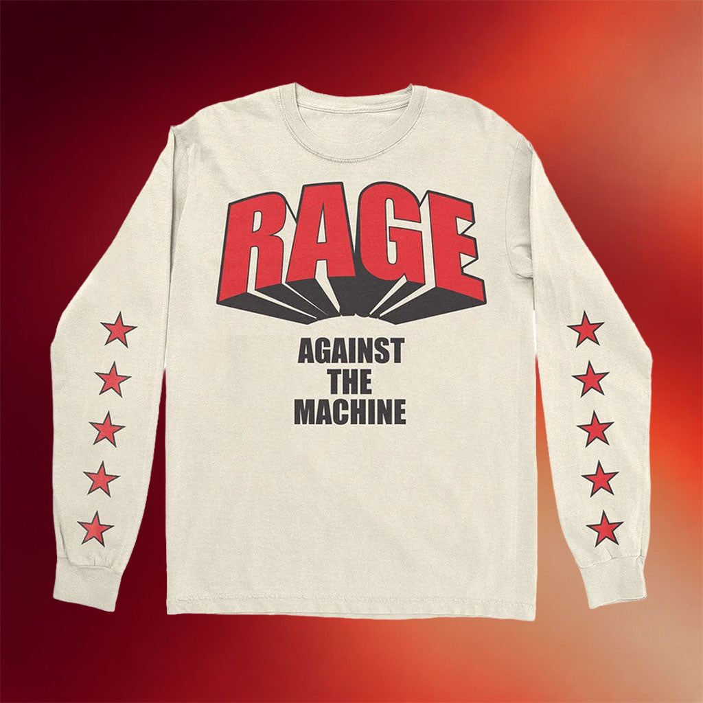 Rage Against The Machine Merch Vintage Sport Long Sleeve T-Shirt Gifts For Rock Band Fans