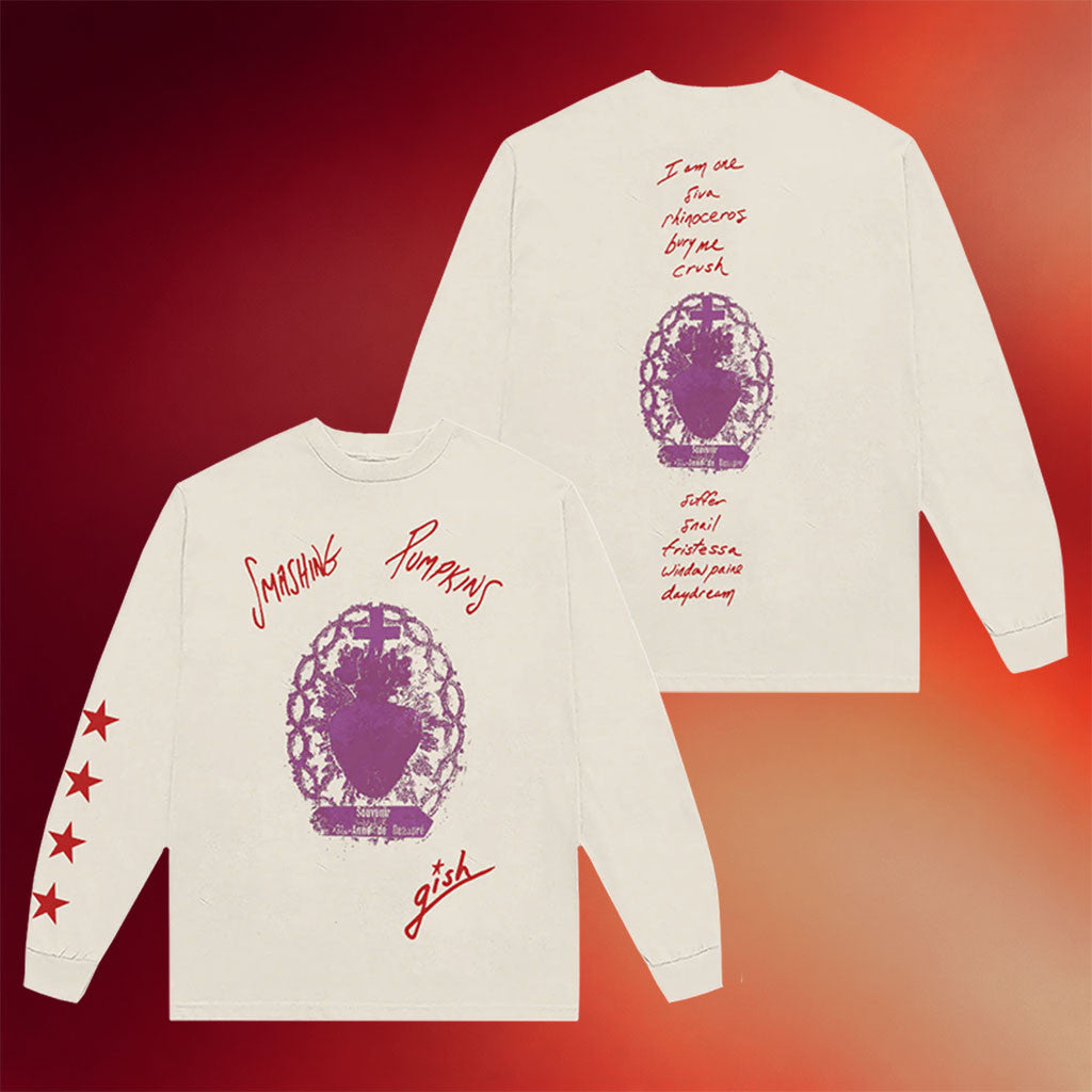 Smashing Pumpkins Merch 2026 Gish Tracklist Long Sleeve Shirt Presents For Rock Lovers