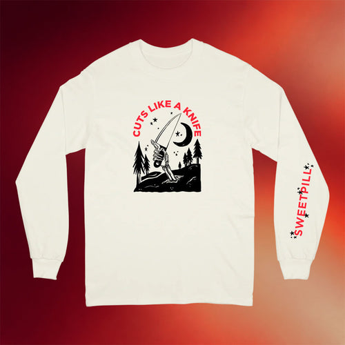 Sweet Pill Merch 2026 Cuts Like A Knife Long Sleeve T-Shirt Music Lover Gifts For Him
