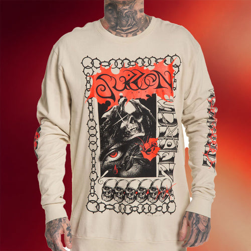 Sullen Clothing Merch Daniel Rhzz French Terry Long Sleeve T-Shirt Reaper Sullen Shirt Him Gift