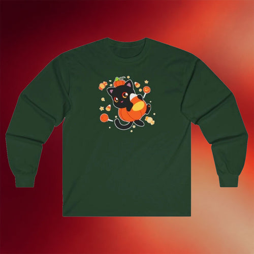 Aphmau Merch Aphmau Pumpkin Cat Long Sleeve T-Shirt Birthday Gift For BFF