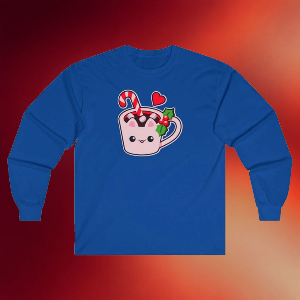 Aphmau Merch Aphmau Cocoa Holiday Long Sleeve T-Shirt Birthday Gift For Besties