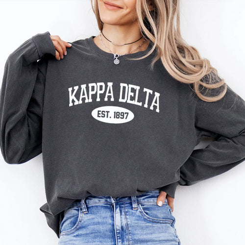Kappa Delta Merch 2026 Kappa Delta Est 1897 Long Sleeve Shirt Vintage Gifts For Her