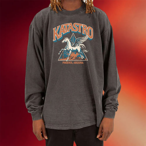 Katastro Merch Pegasus Long Sleeve T-Shirt Katastro Shirt Gifts For Band Fans