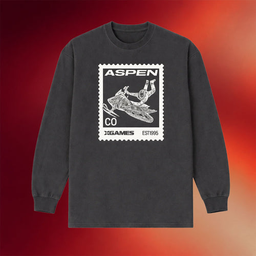 X Games Merch Postage Long Sleeve T-Shirt Black Aspen Shirt Gifts For Husband