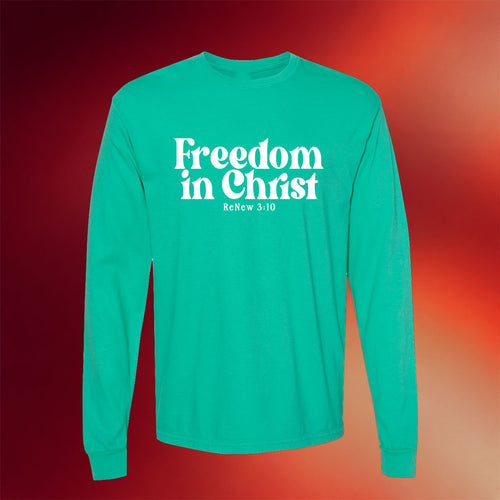 ReNew 3 10 Merch 2026 Freedom In Christ Long Sleeve Shirt Gifts For Christian