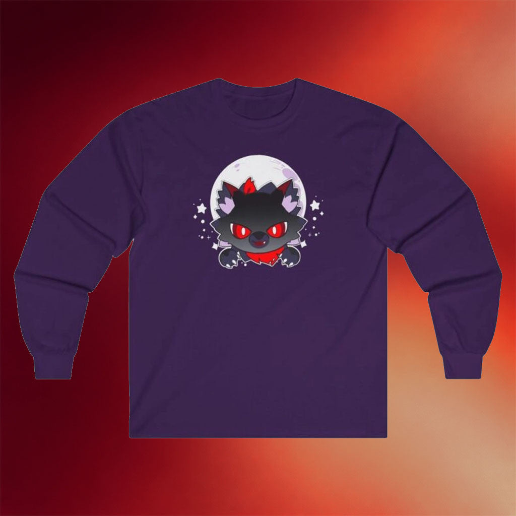 Aphmau Merch Aphmau Werewolf Cat Long Sleeve T-Shirt Birthday Present For Son