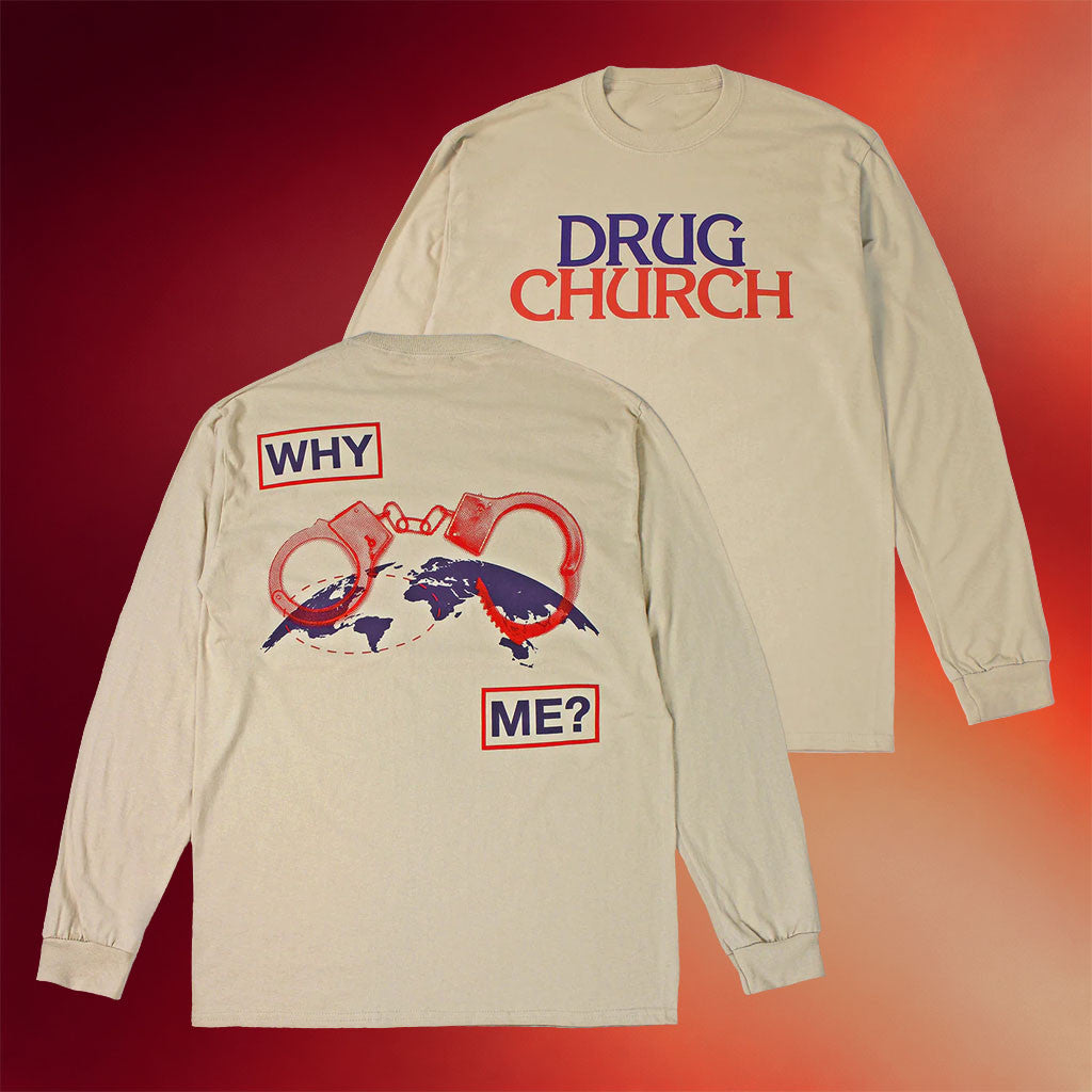 Drug Church Merch 2026 Handcuffs Long Sleeve Shirt Music Related Gifts For Guys