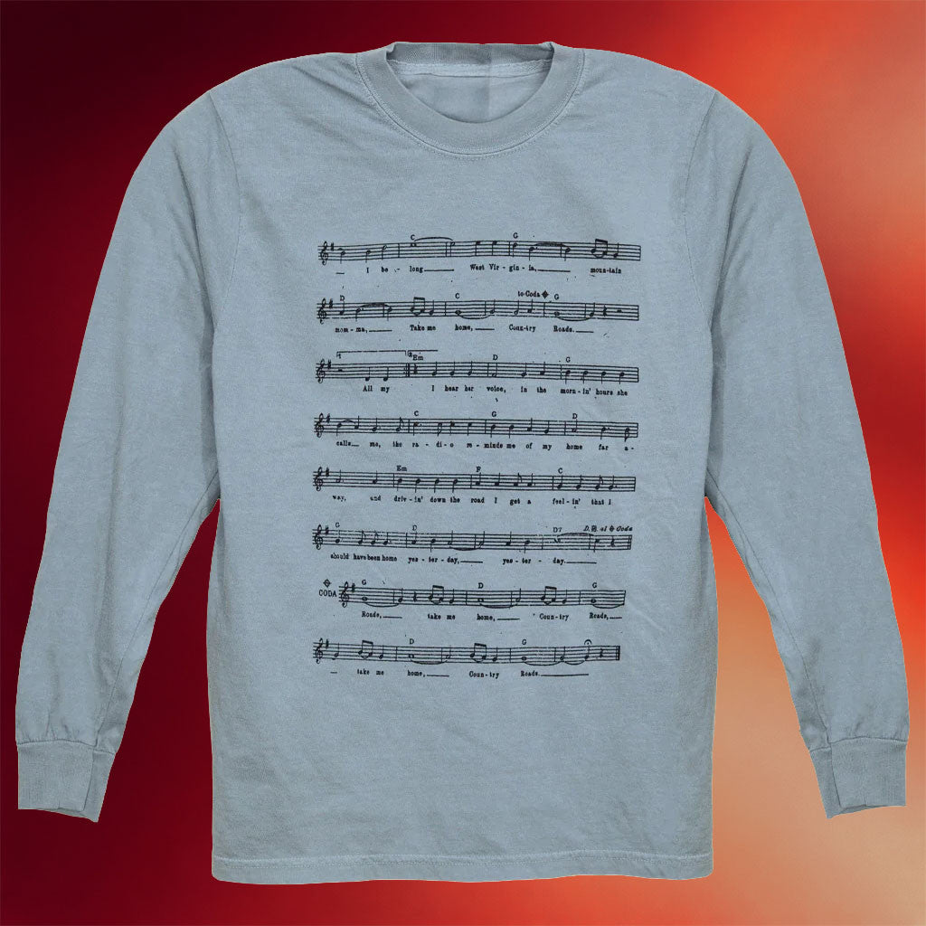 Kin Ship Goods Merch Country Roads Long Sleeve T-Shirt Gift Ideas For Him