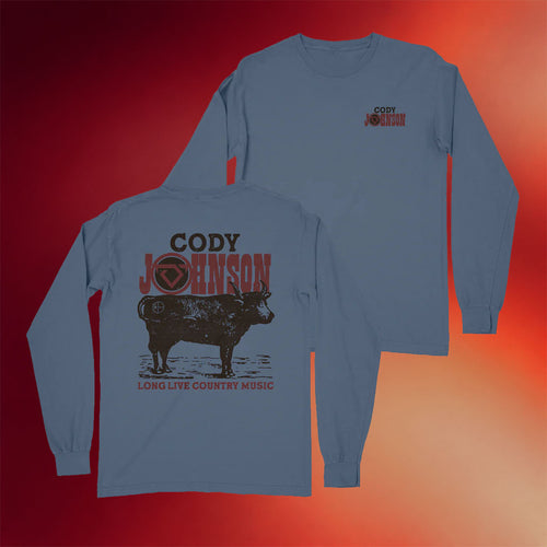 Cody Johnson Merch Steer Long Sleeve T-Shirt Long Live Country Music Cody Johnson Shirt