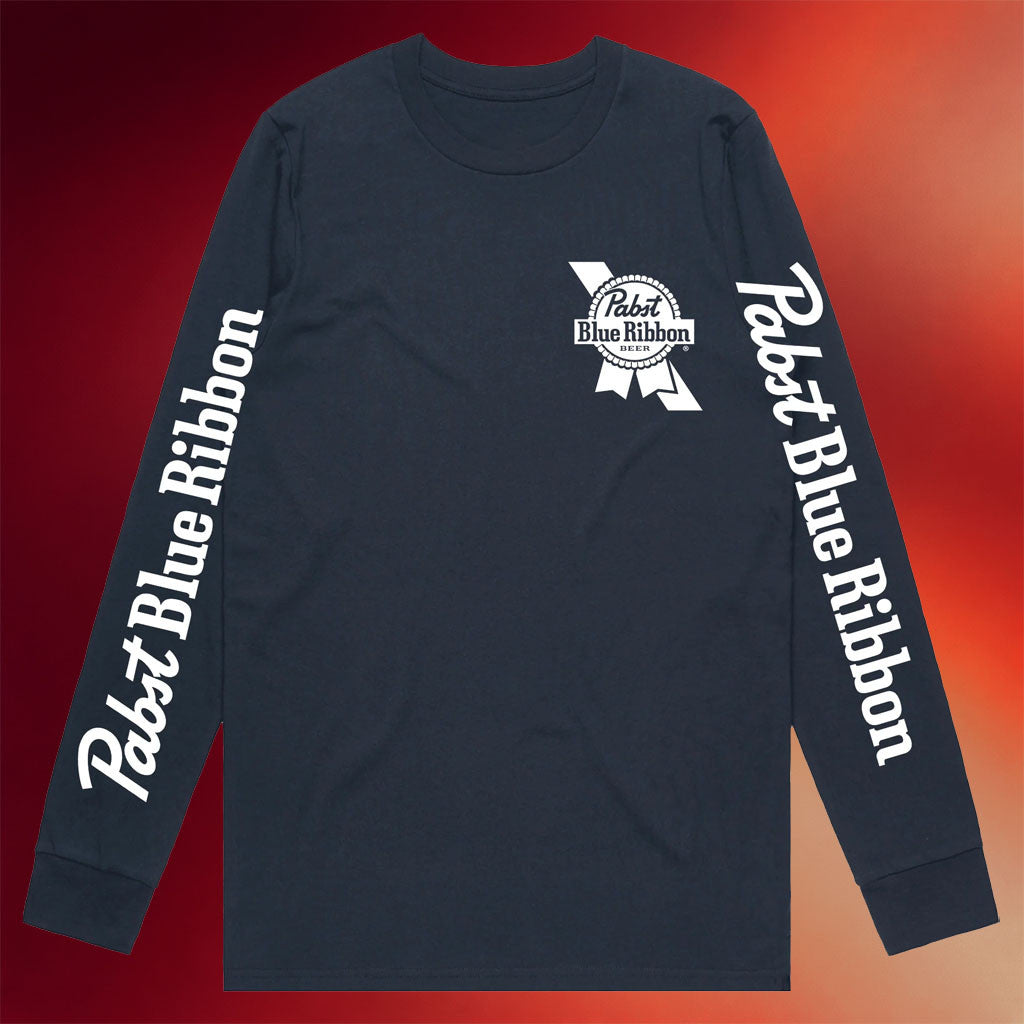 Pabst Blue Ribbon Merch 2026 Staple Long Sleeve Shirt Birthday Gift Ideas For Him