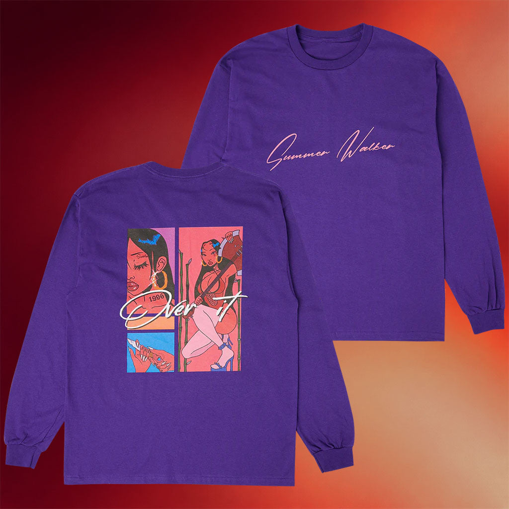 Summer Walker Merch Over It Long Sleeve T-Shirt Summer Walker Shirt Gifts For Music Enthusiasts